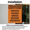 Signmission Private Please Knock Before Entering OSHA Warning Sign, Vinyl Decal, 3.5in W x 5in L, 2PK OS-2PACK-WS-D-35-V-13459 - alternate 6